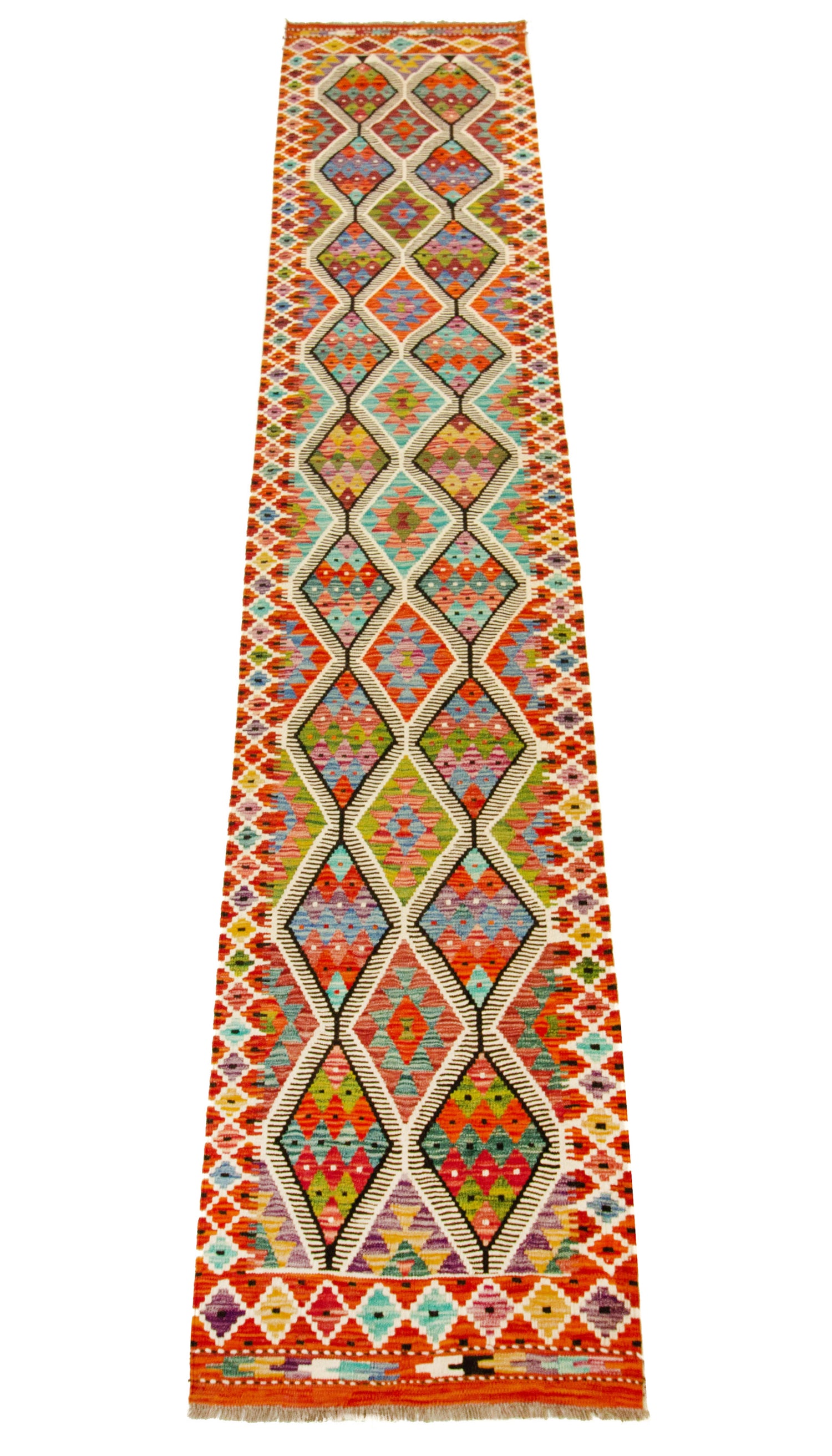 Kilim Afgano | 382 x 78 cm