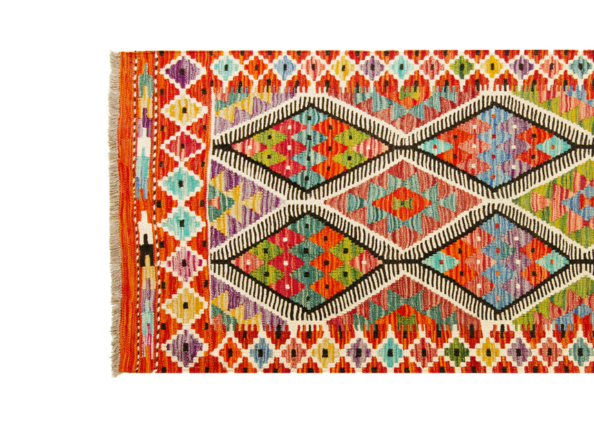 Kilim Afgano | 382 x 78 cm