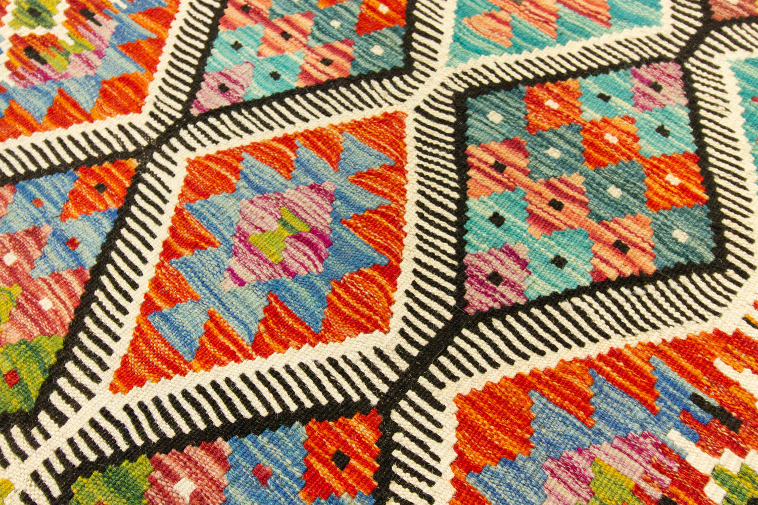 Kilim Afgano | 382 x 78 cm