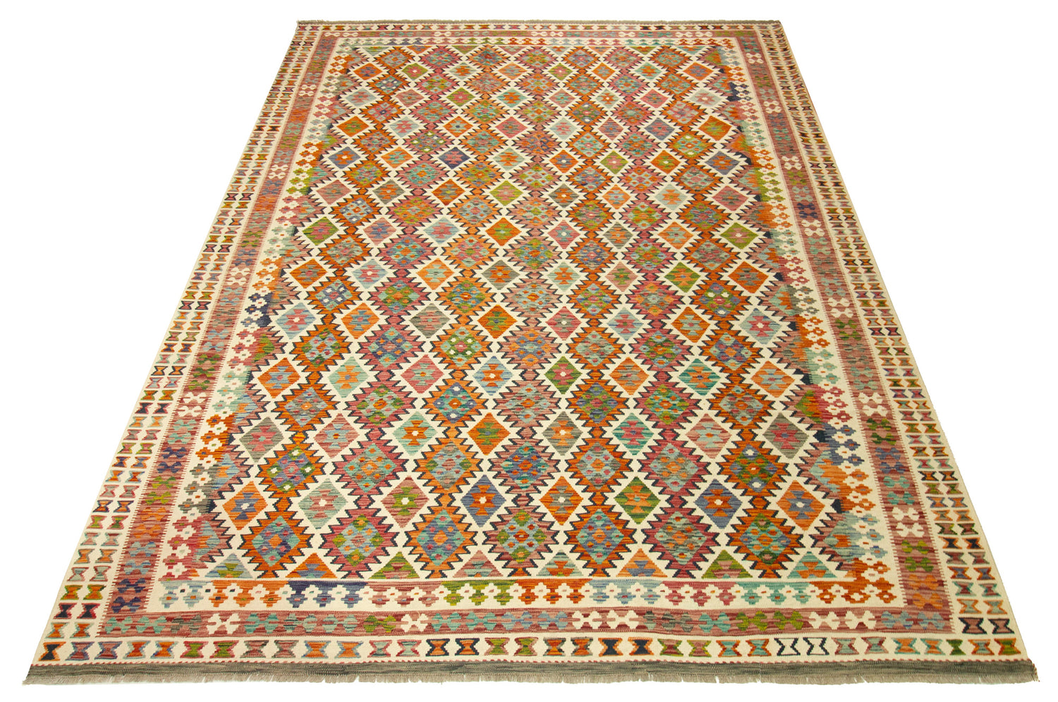 Kilim Afgano | 388 x 315 cm