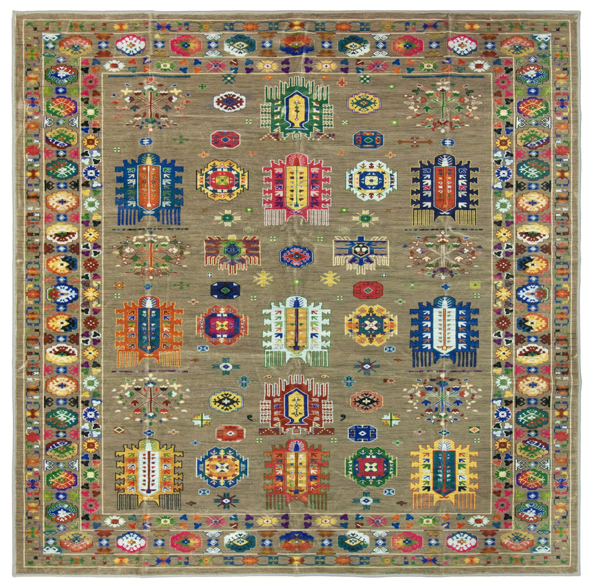 Alfombra Diseño Kazak Lavable