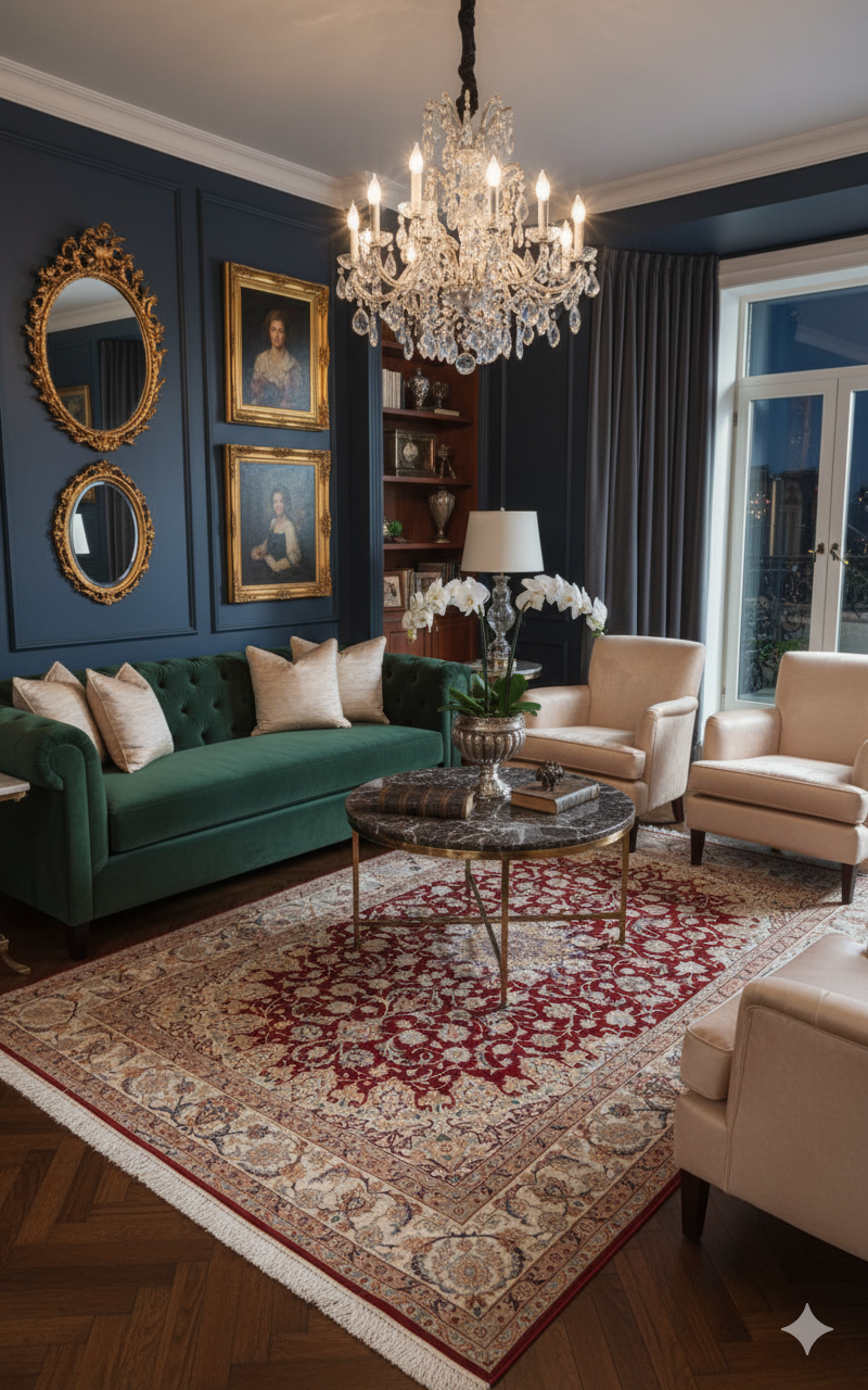 Isfahan Alfombra Persa | 306 x 203 cm