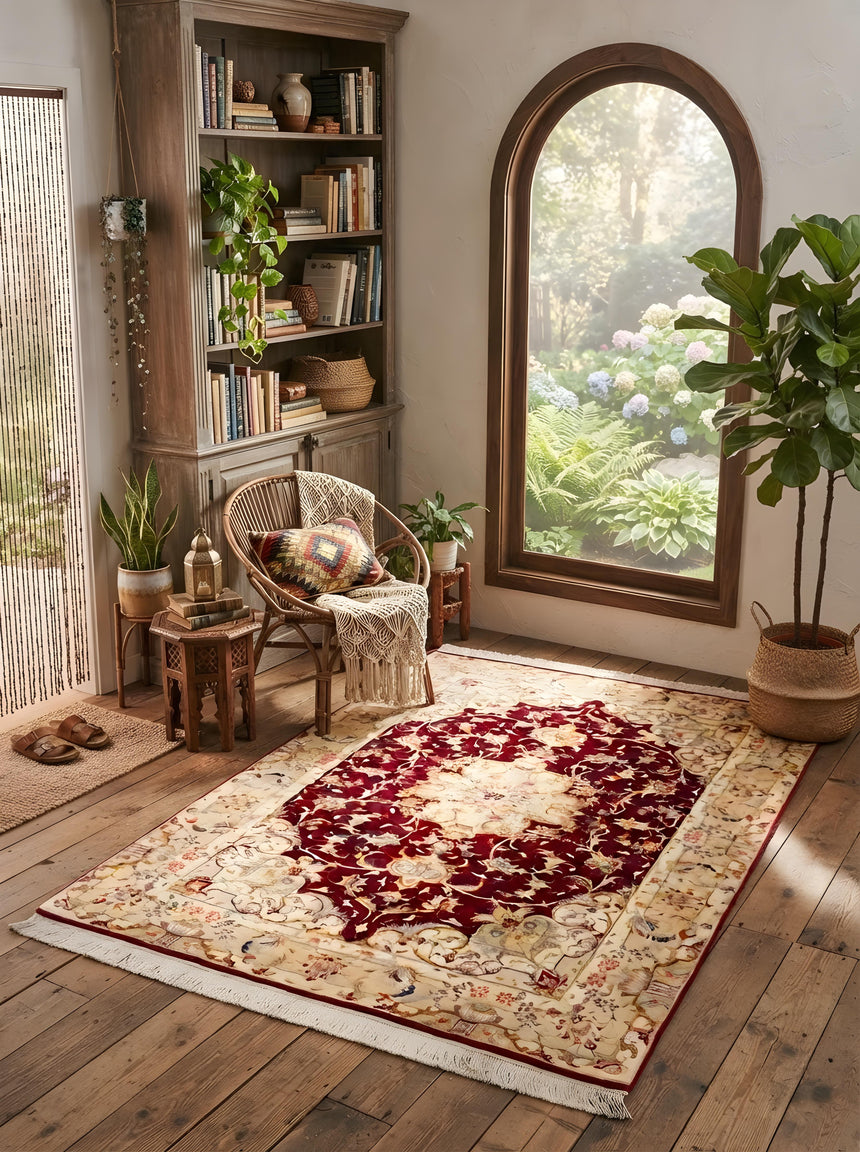 Alfombra Persa Tabriz 50Raj | 150 x 102 cm