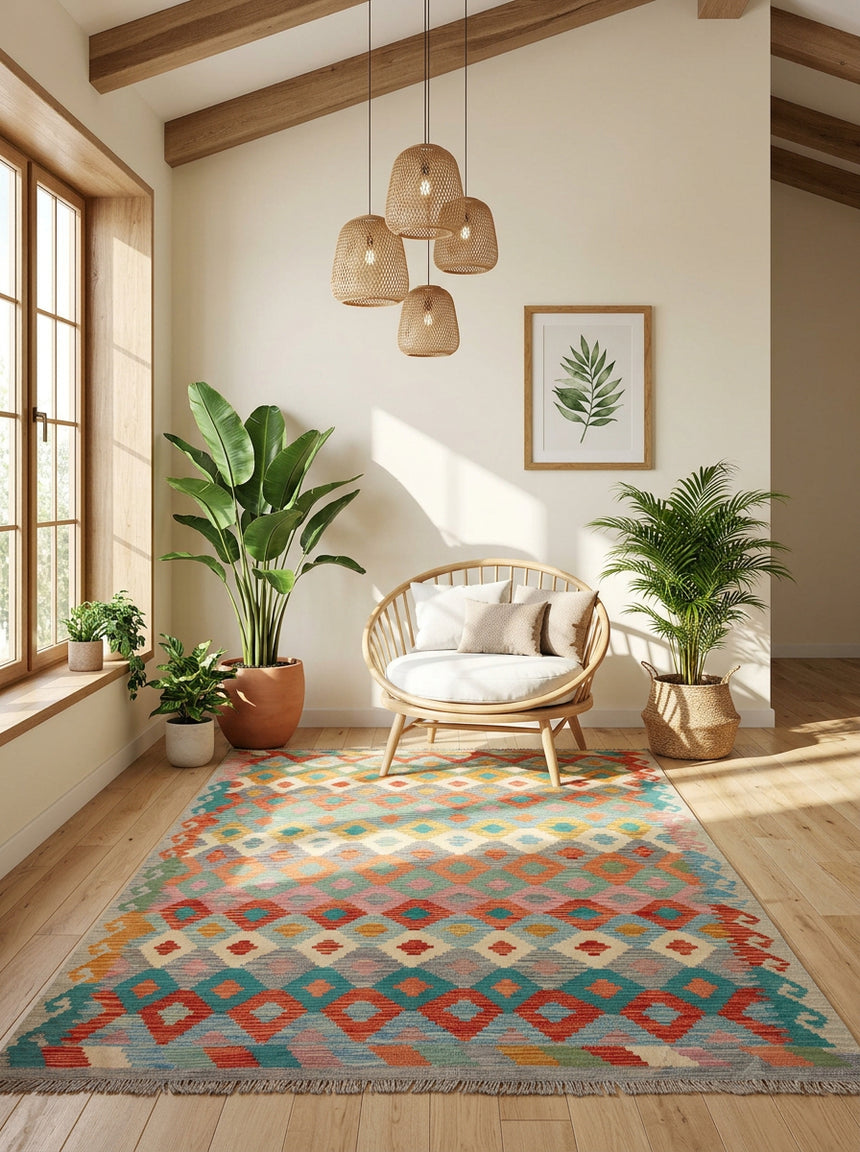 Kilim afegão | 146x175cm