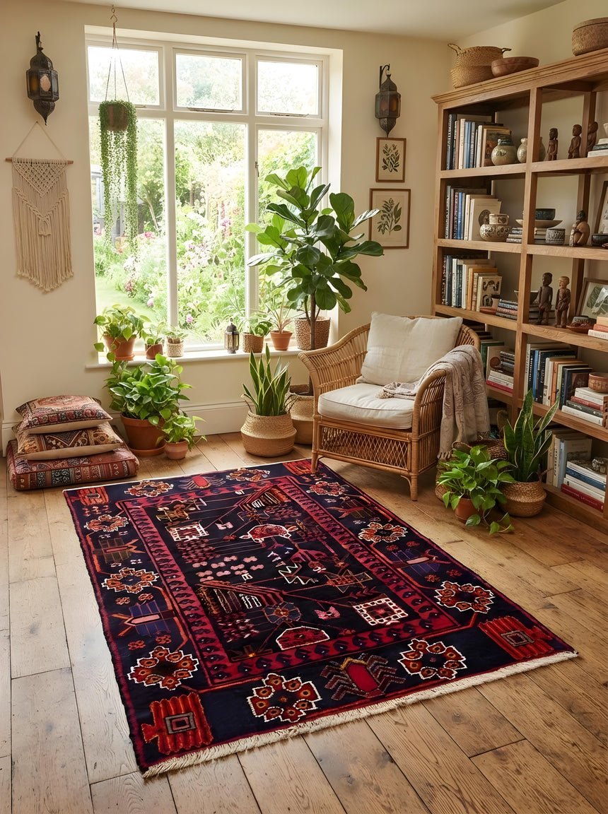Hamedan Persian Rug | 148 x 103 cm