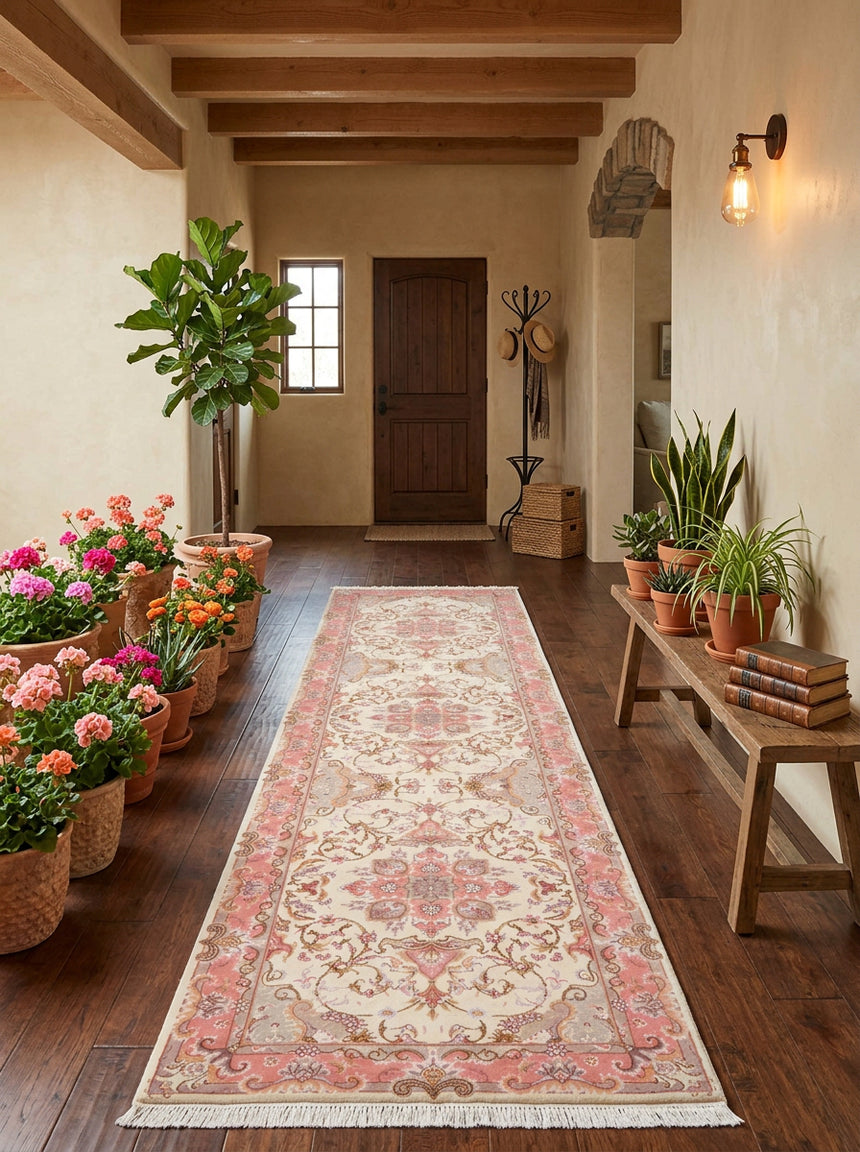 Alfombra persa Tabriz 50Raj | 323 x 86 cm