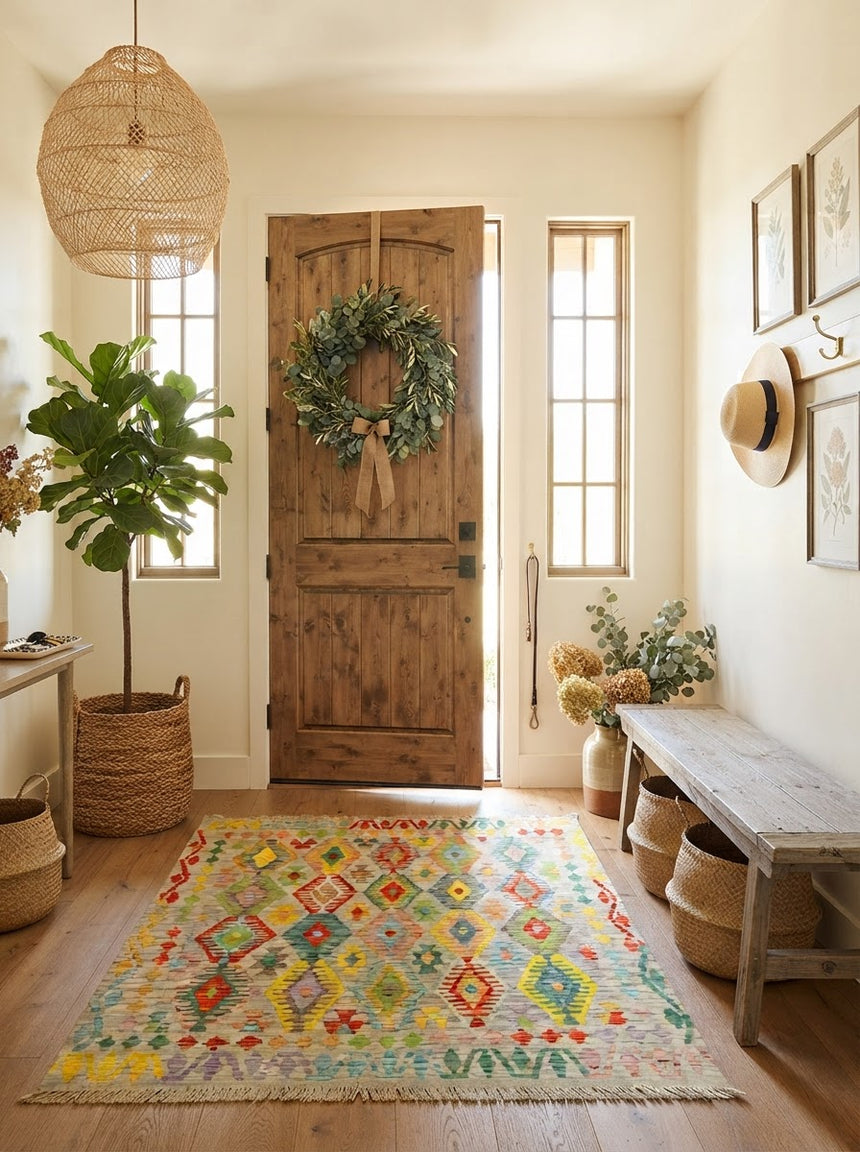 Kilim Afgano | 154 x 149 cm