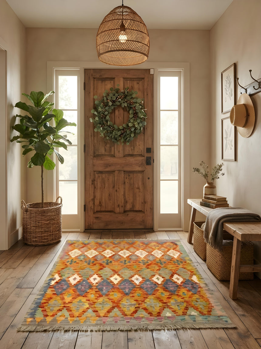 Kilim Afgano | 151 x 146 cm