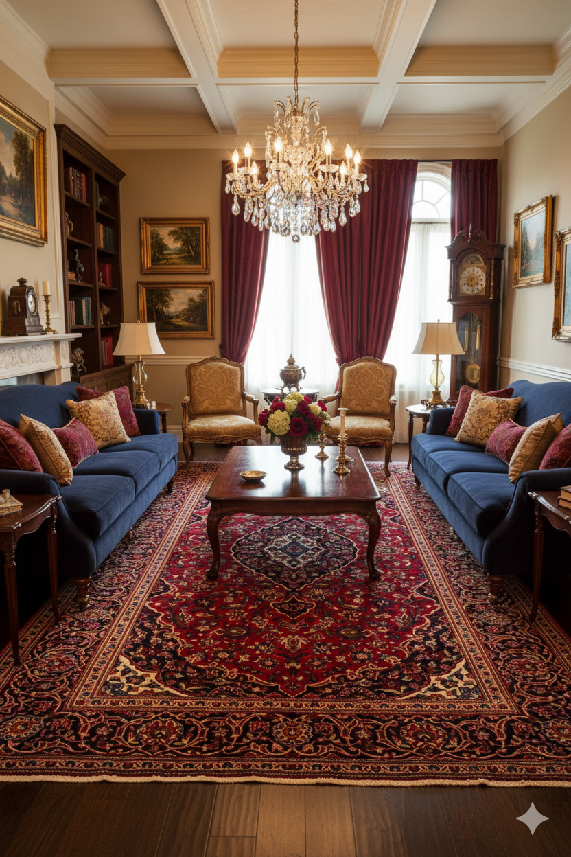 Alfombra Persa Kashan | 318 x 205 cm