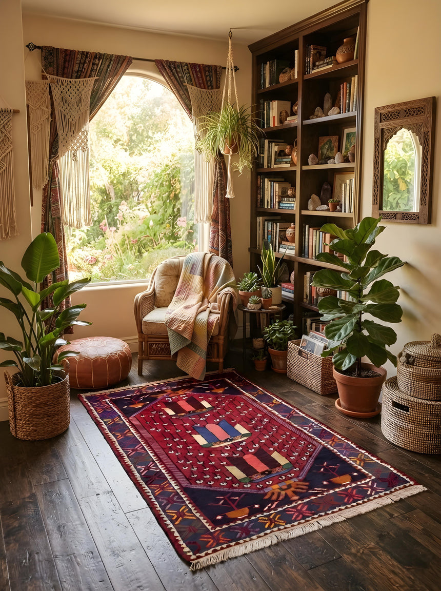 Hamedan Persian Rug | 126 x 79 cm