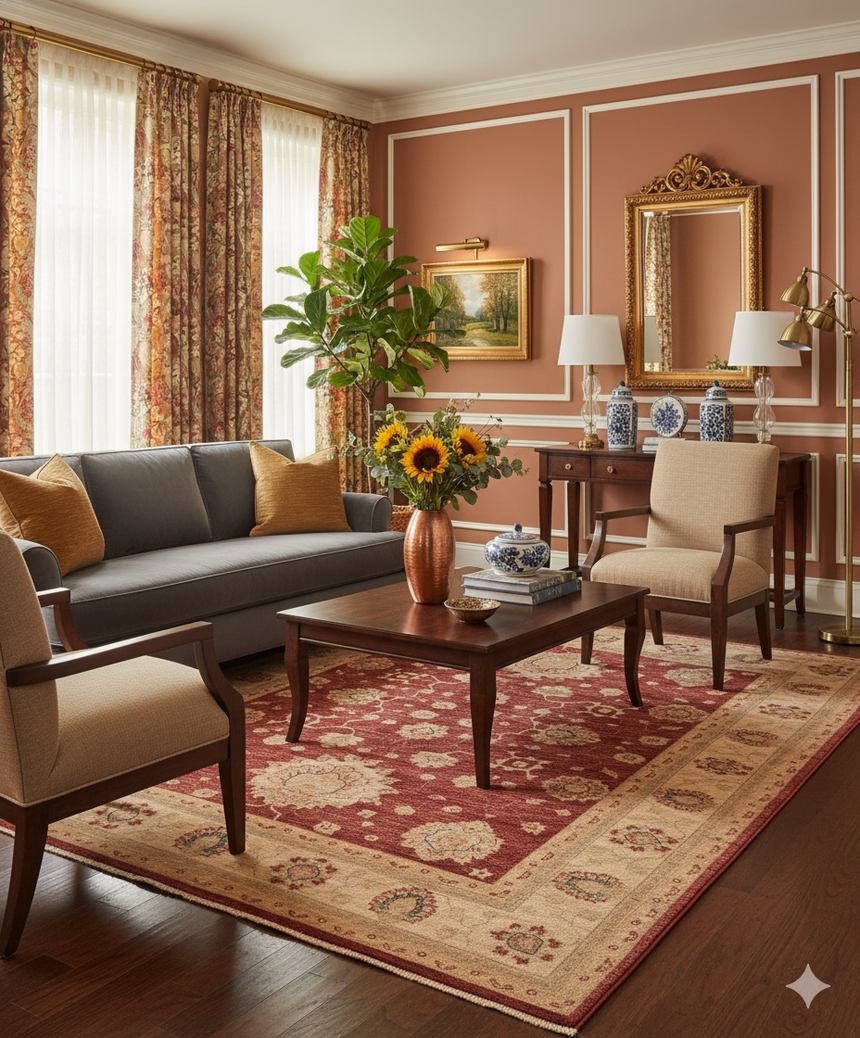 Ziegler Farahan Rug | 183 x 152 cm