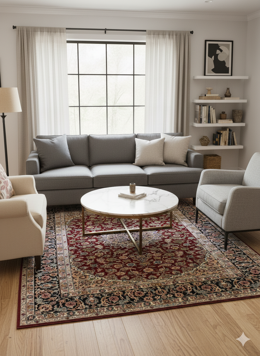 Alfombra Persa Isfahan Firmada | 295 x 205 cm