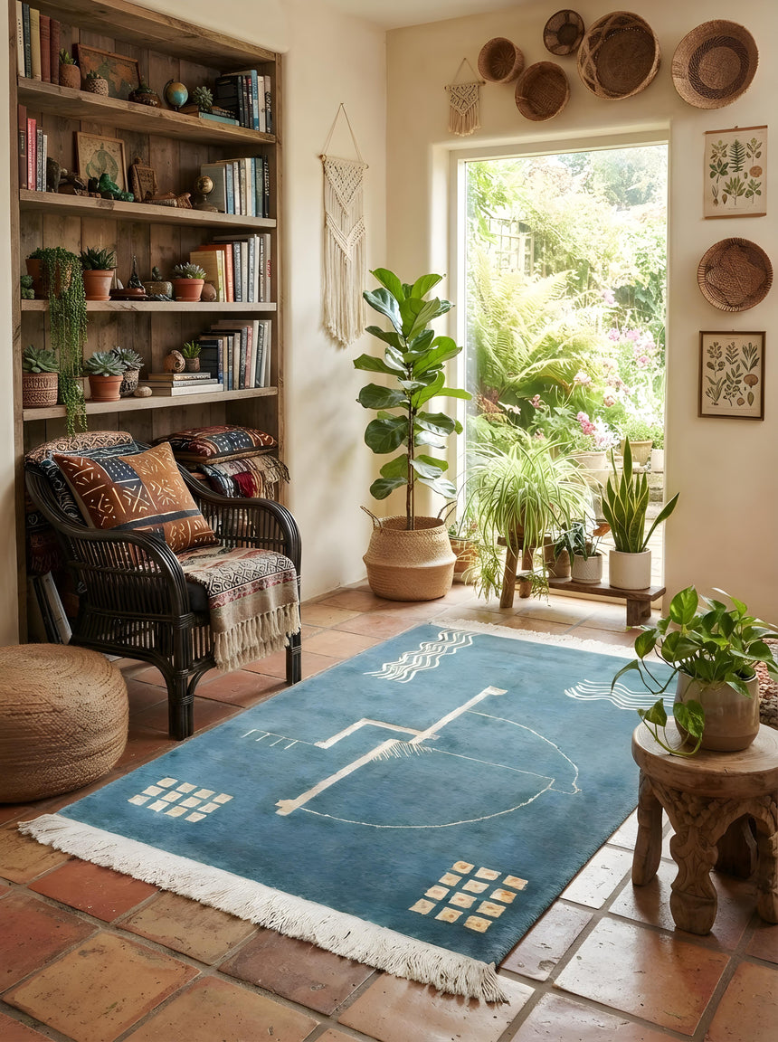 Alfombra Persa Moderna | 119 x 81 cm