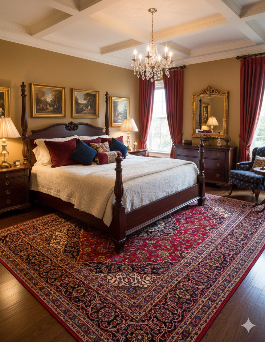 Kashan Persian Rug | 296x208