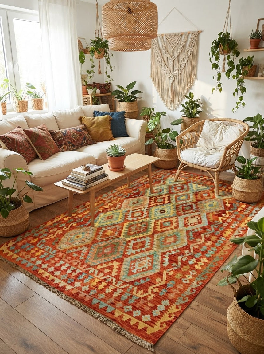 Kilim Afgano | 299 x 216 cm