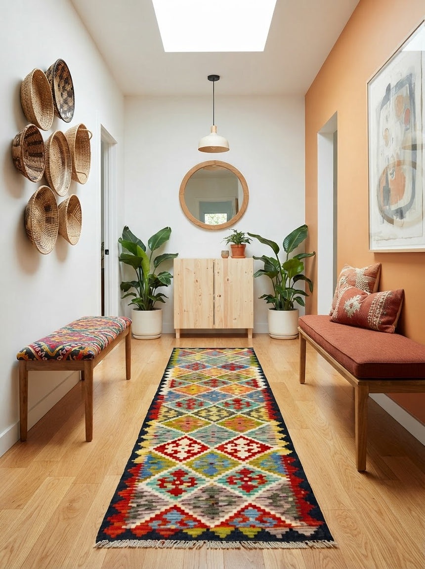 Kilim Afgano | 207 x 60 cm