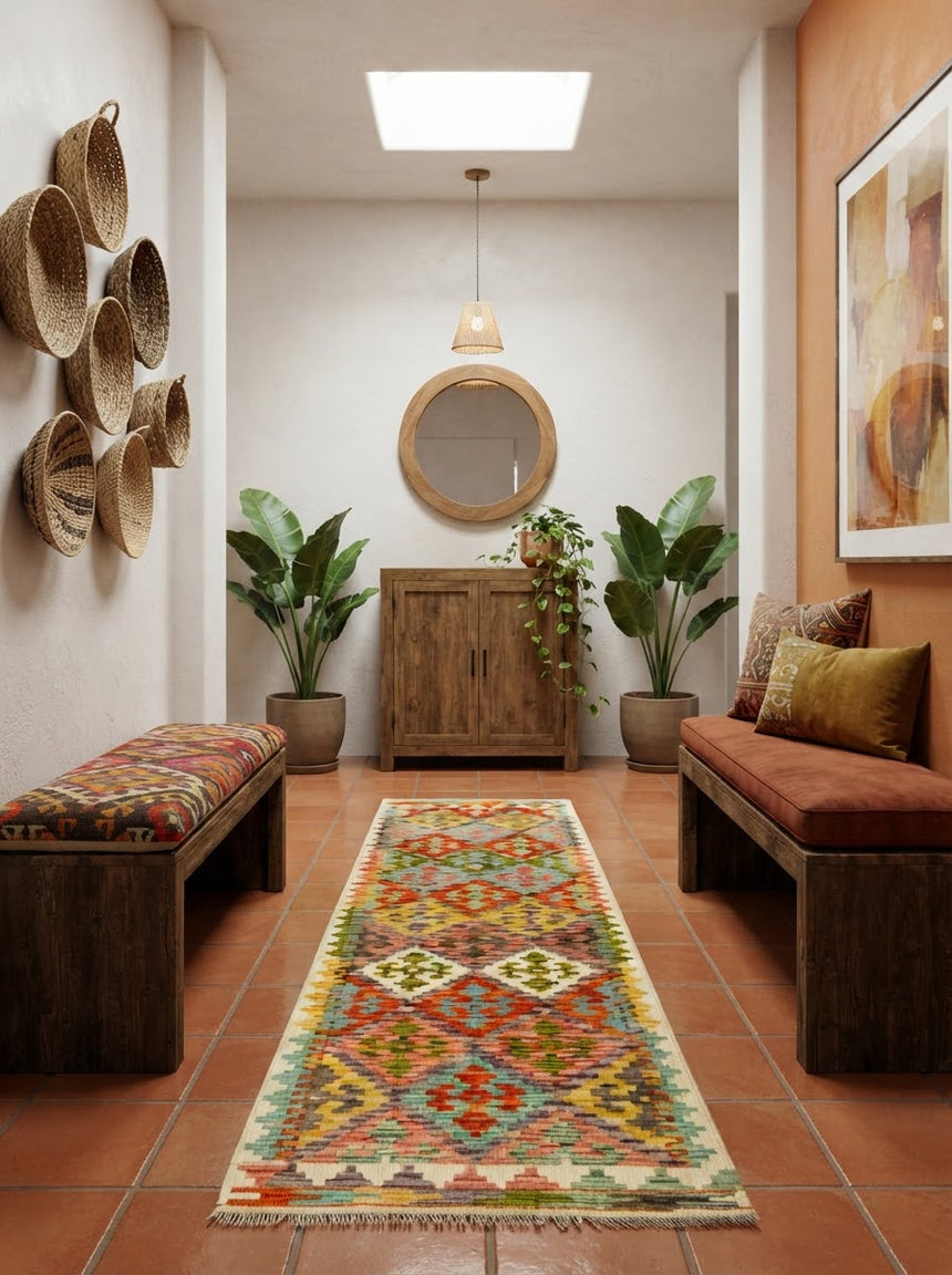 Kilim Afgano | 193 x 60 cm