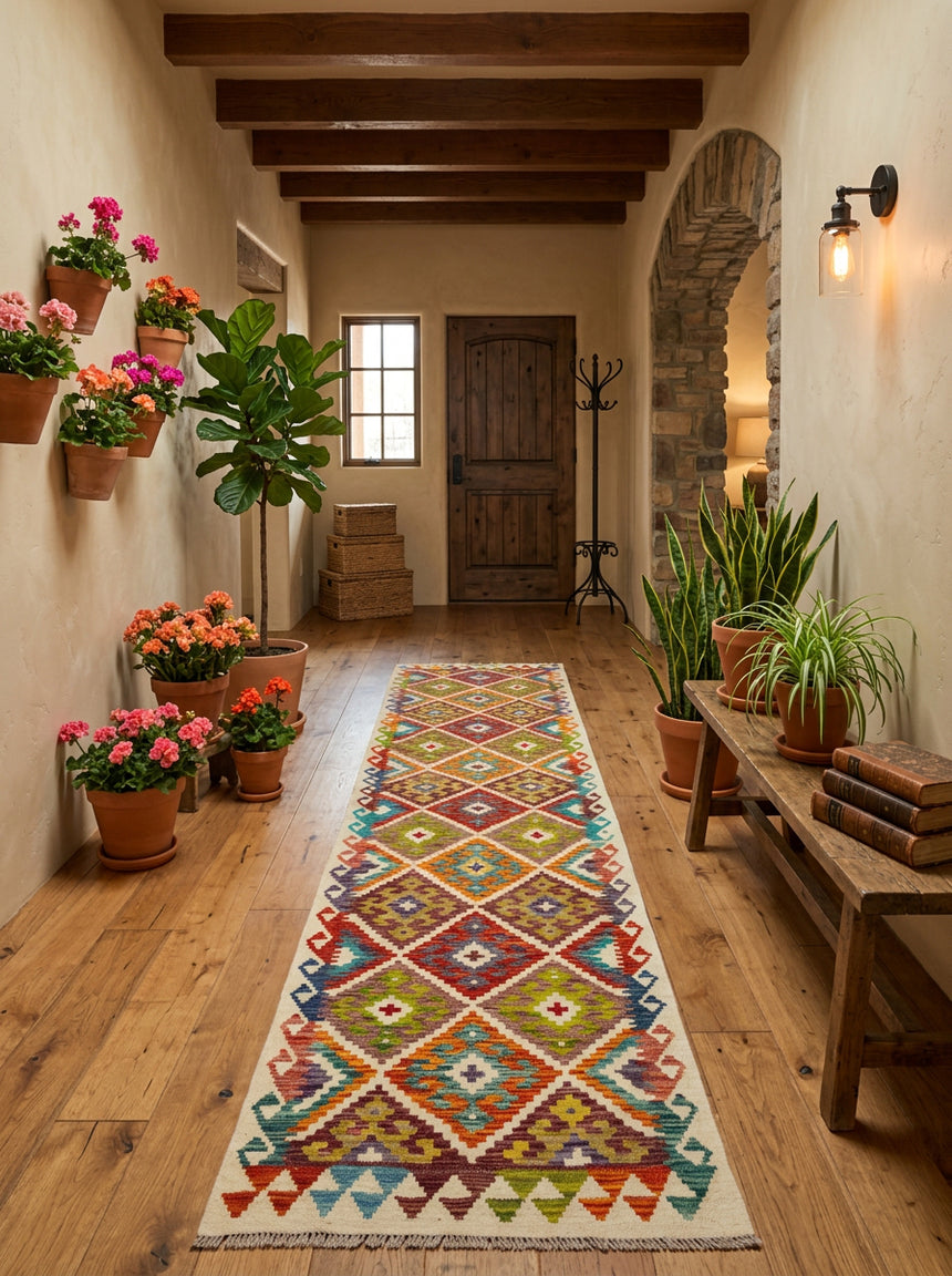 Kilim afegão | 305x79cm