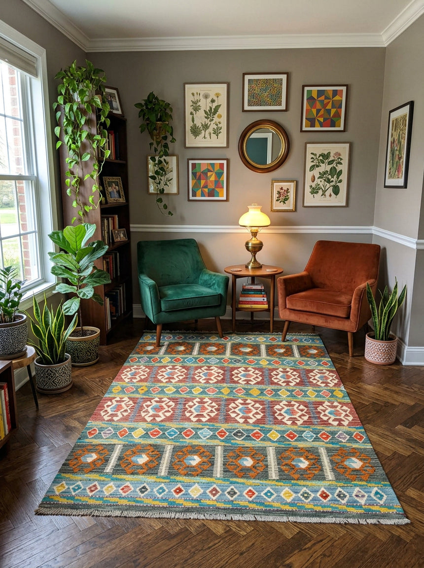 Kilim Afgano | 206 x 158 cm