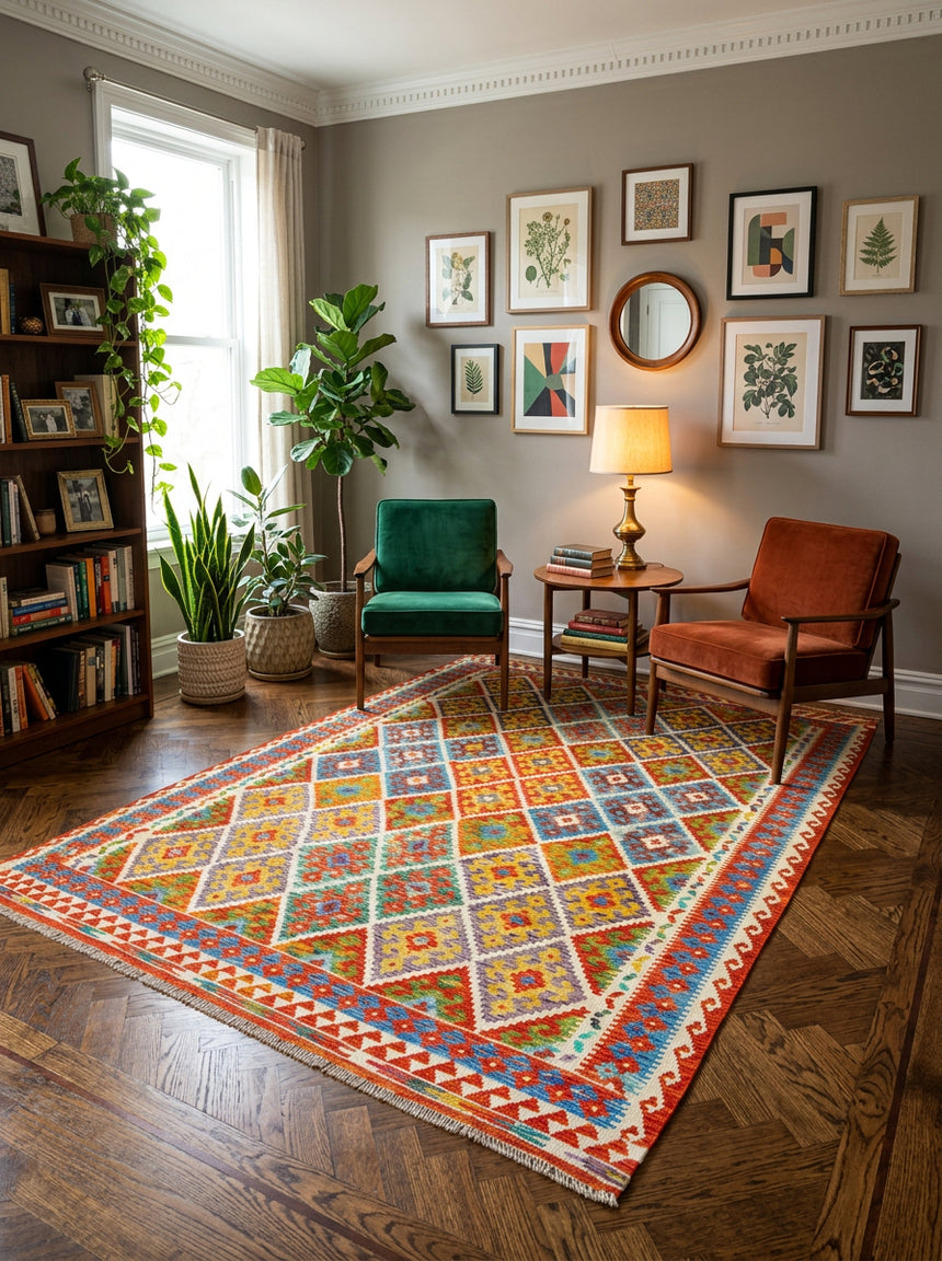 Kilim Afgano | 254 x 187 cm