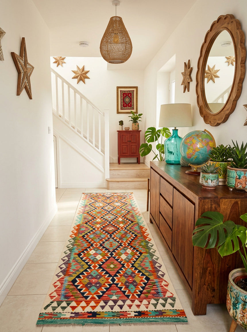 Kilim Afgano | 288 x 84 cm
