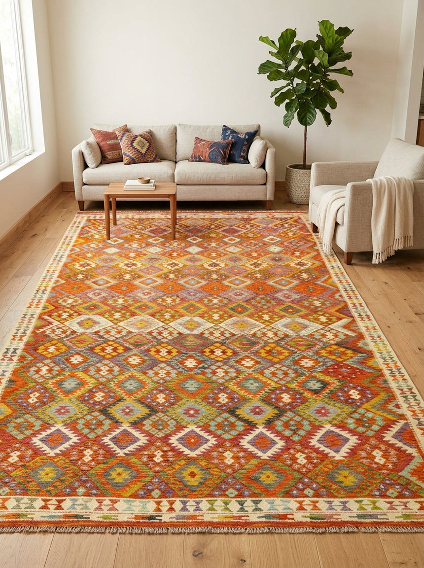 Afghan Kilim | 344 x 260 cm
