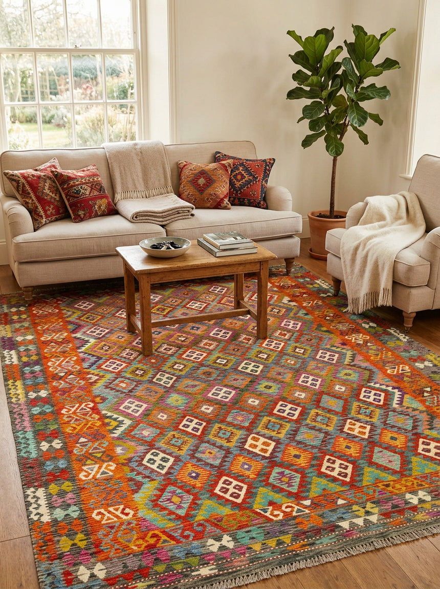 Afghan Kilim | 370 x 285 cm