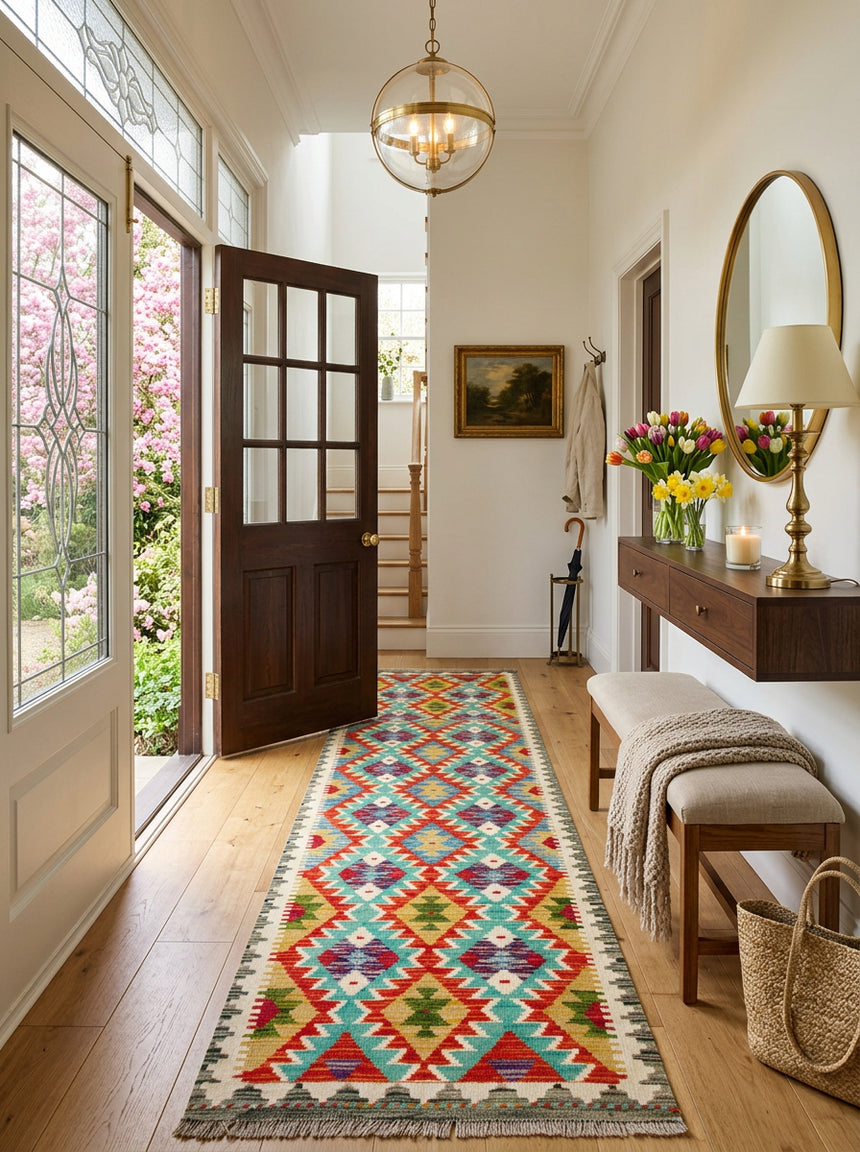 Kilim Afgano | 251 x 65 cm