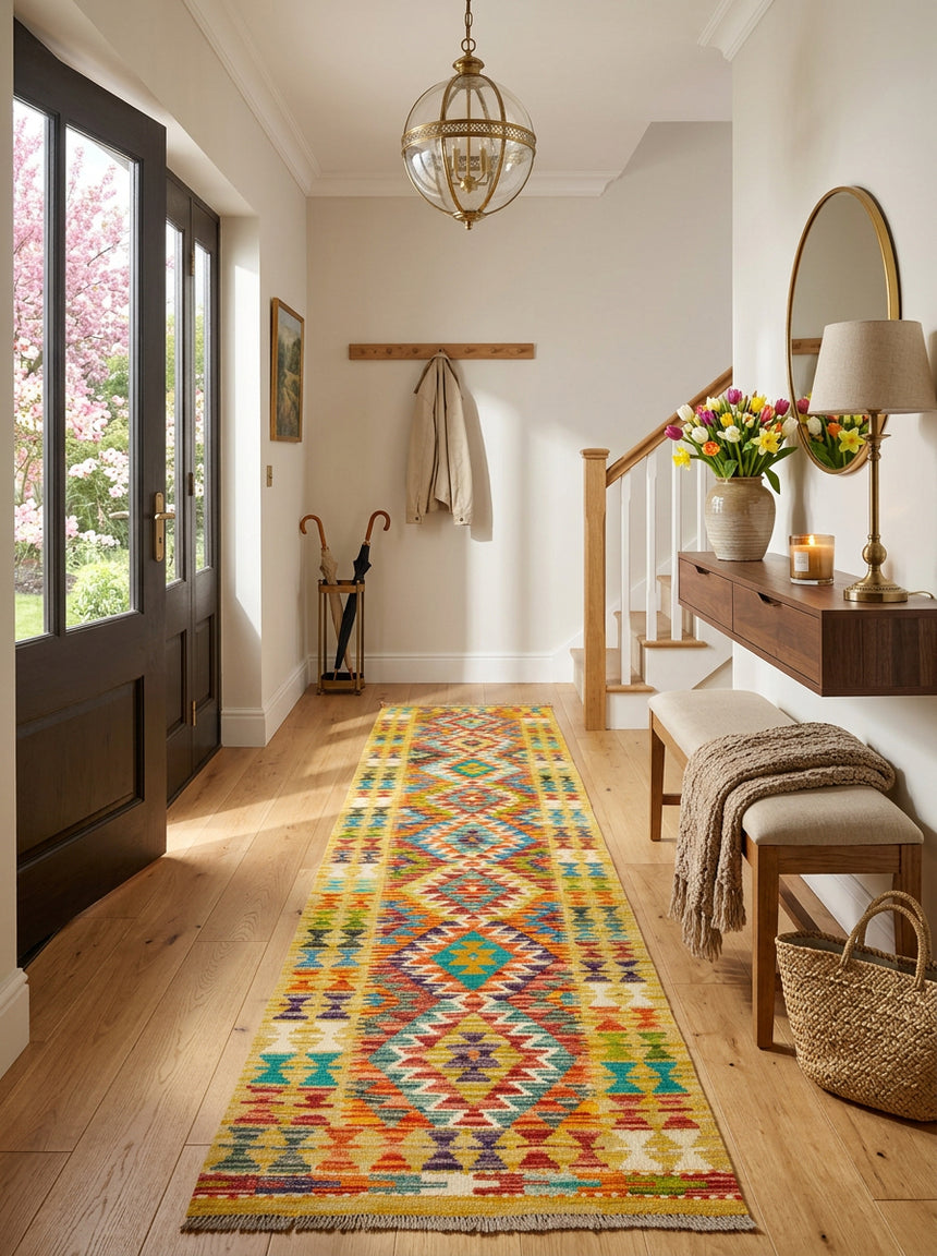 Kilim Afgano | 246 x 63 cm
