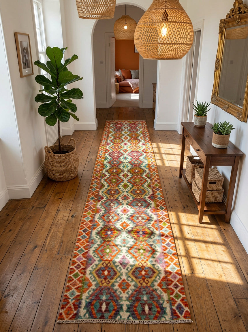 Kilim Afgano | 474 x 82 cm