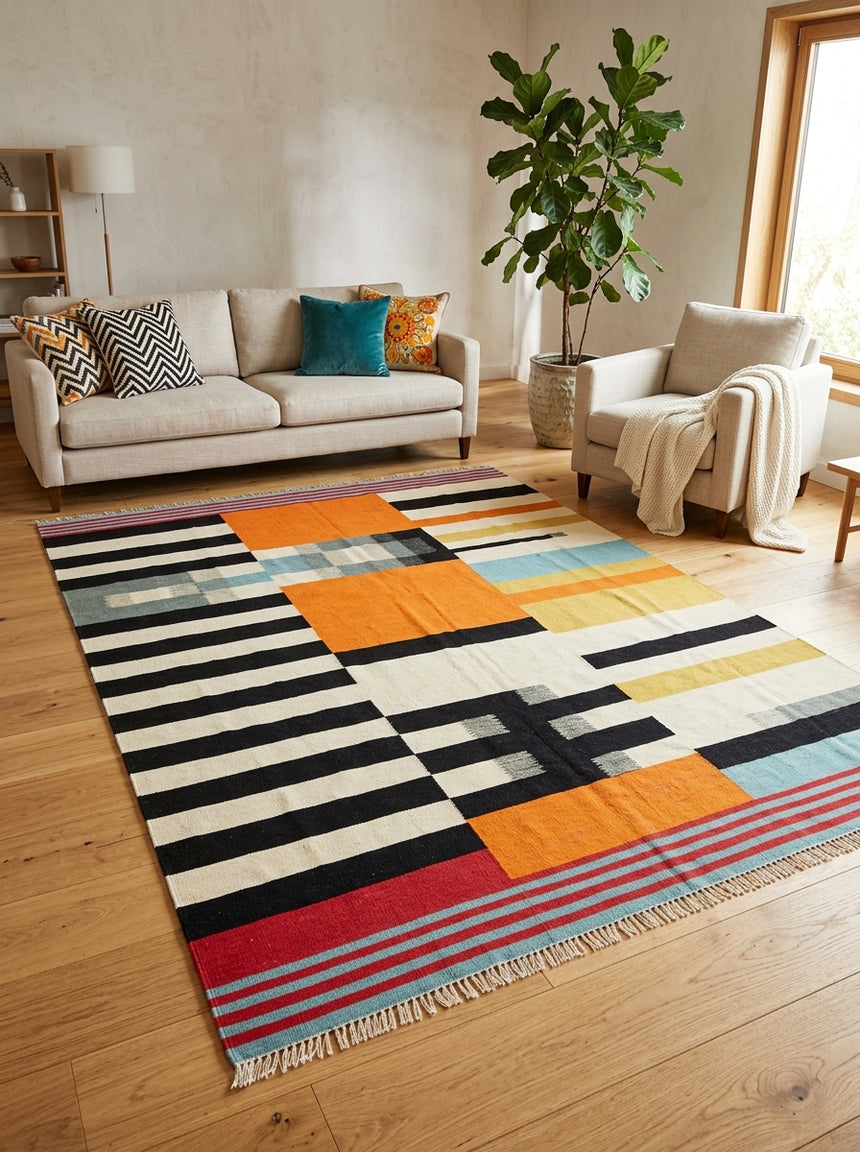 Kilim Afgano | 301 x 259 cm