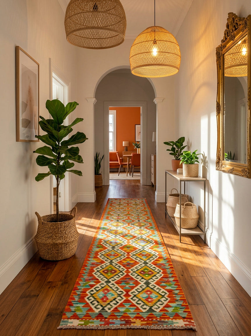 Kilim Afgano | 283 x 60 cm