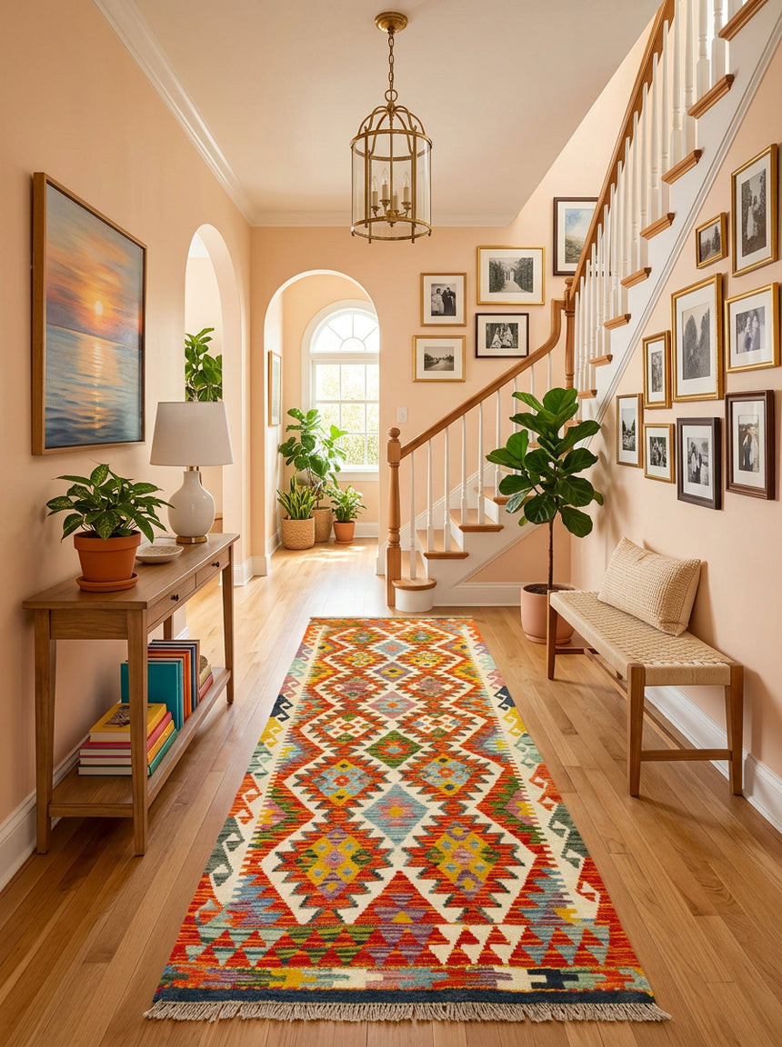 Kilim Afgano | 232 x 79 cm
