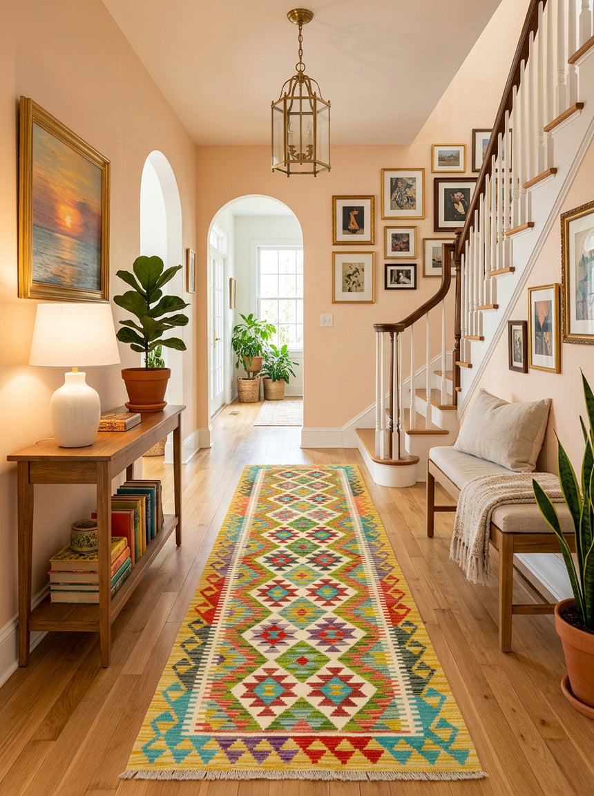 Kilim Afgano | 247 x 79 cm