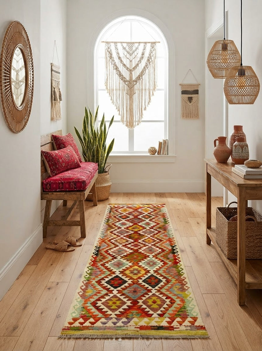 Kilim Afgano | 249 x 80 cm