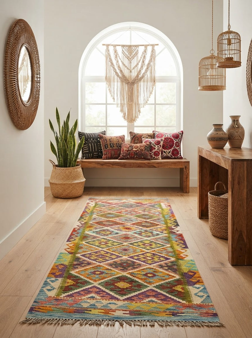 Kilim Afgano | 238 x 86 cm