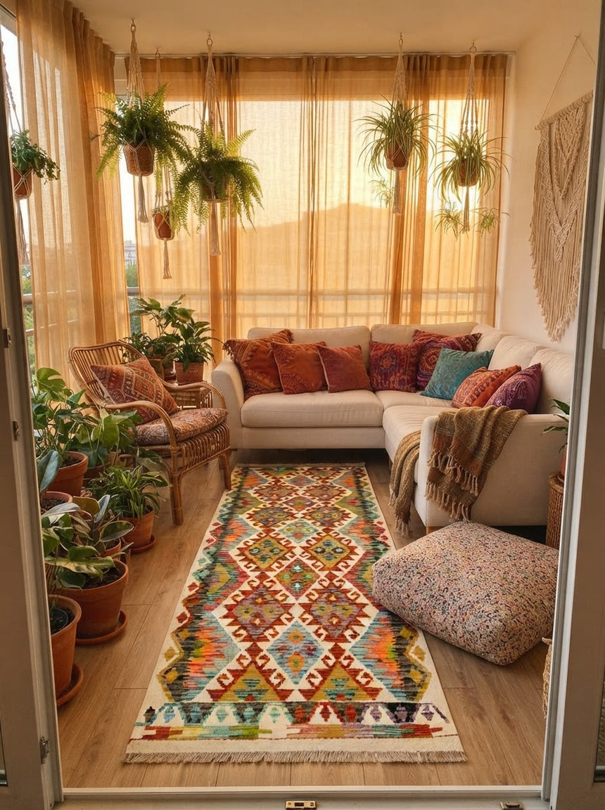 Kilim Afgano | 193 x 83 cm