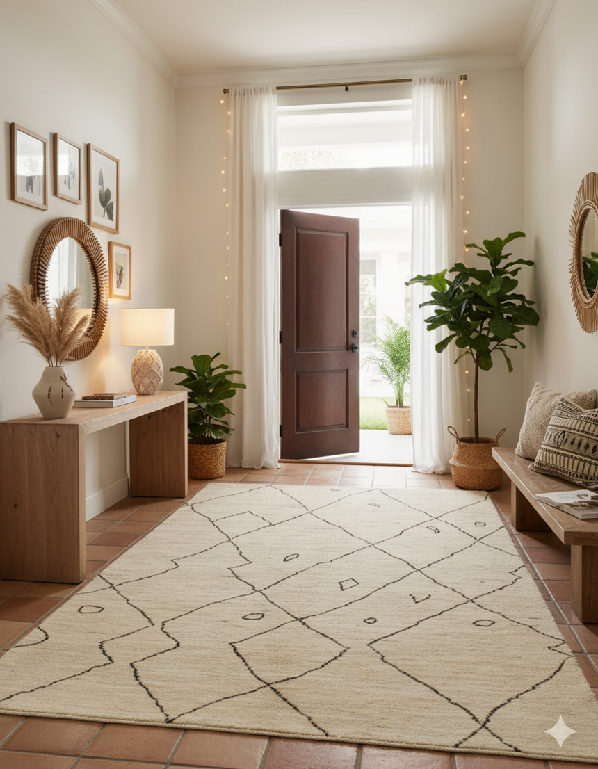 Alfombra Moderna Bereber Tribal | 203 x 145 cm