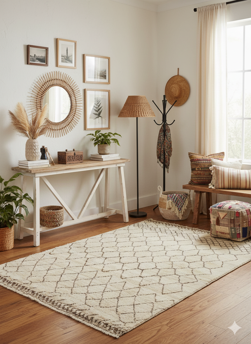 Tapete tribal berbere moderno | 175x124cm