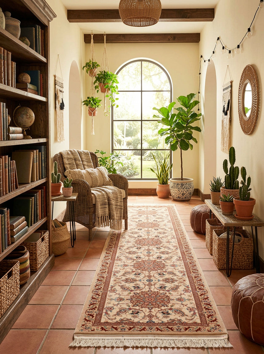 Isfahan Persian Rug | 307 x 71 cm