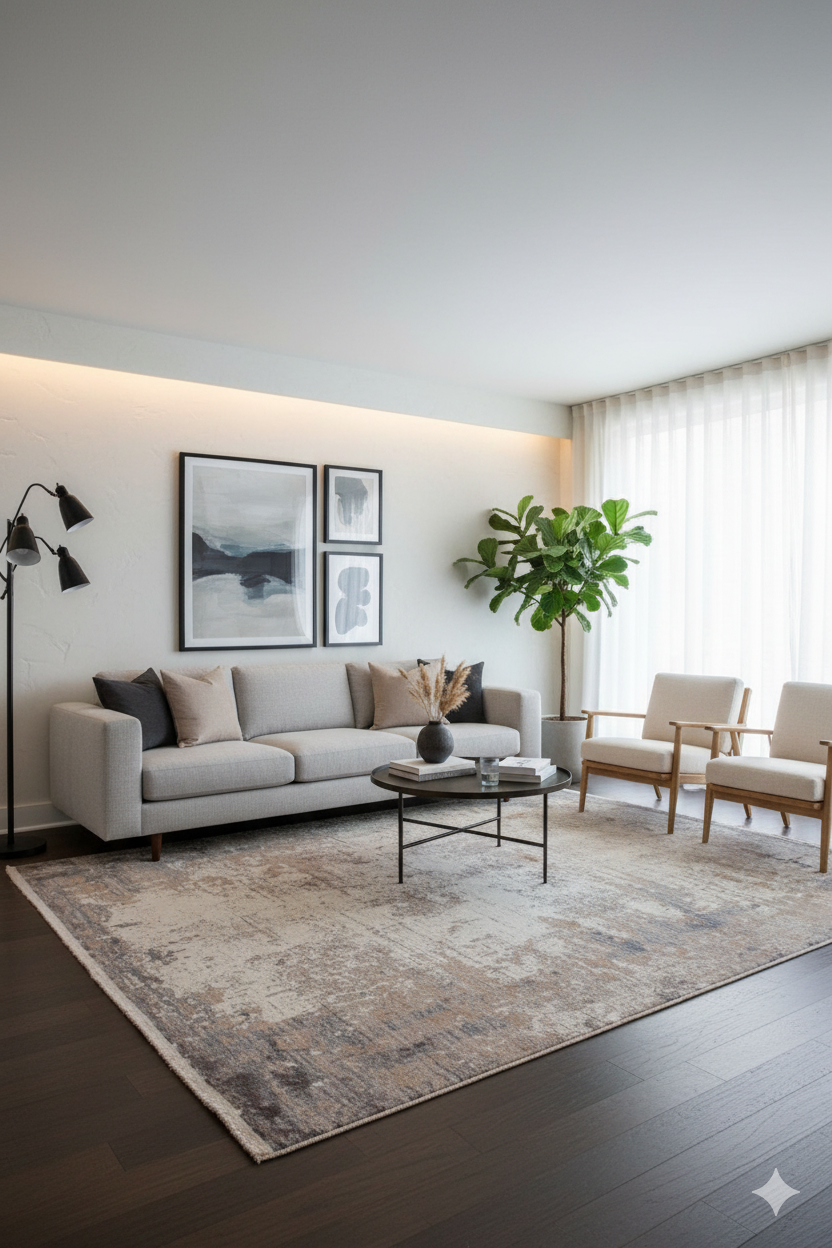 Alfombra Moderna Diseño Abstracta | 230 x 160 cm