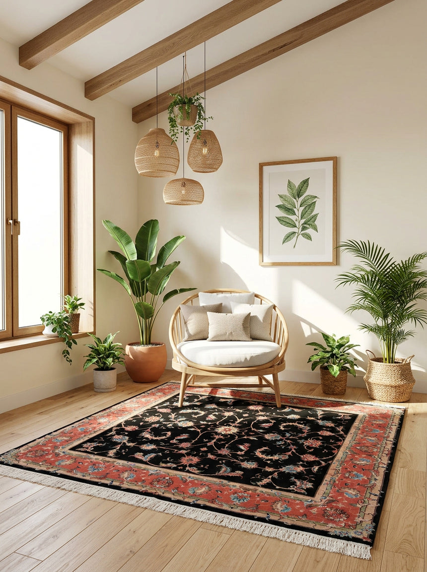 Persian rug Tabriz 50Raj | 149 x 150cm