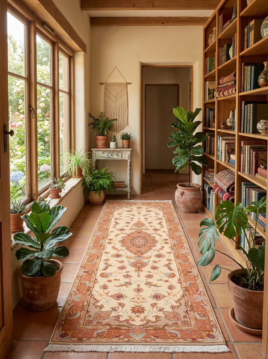 Carpetes persas Tabriz 50Raj | 246 x 78 cm