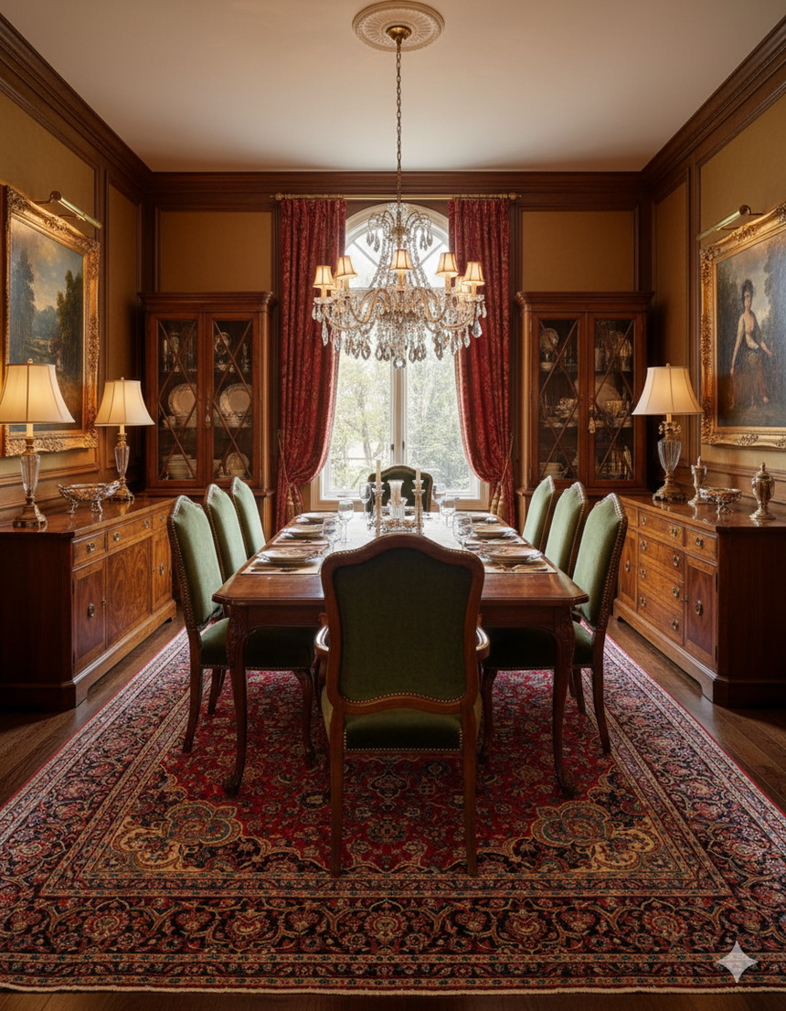 Alfombra Persa Mashhad | 382 x 305 cm