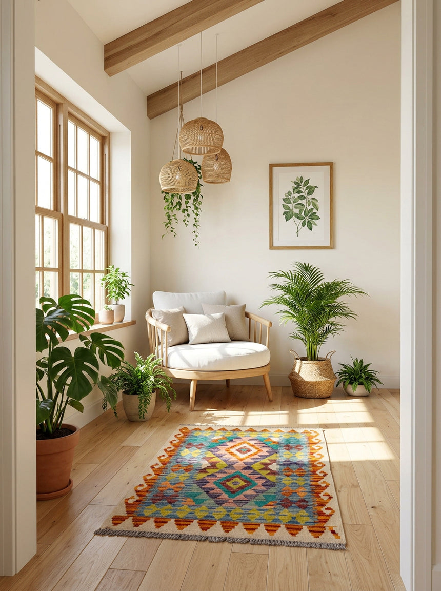 Afghan Kilim | 90 x 60cm (Approx)