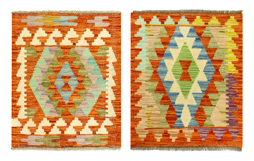 Alfombra Kilim 60 x 50 cm (aprox.) - 2 Unidades