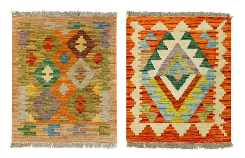 Kilim Rug 60 x 50 cm (approx.) - 2 Units