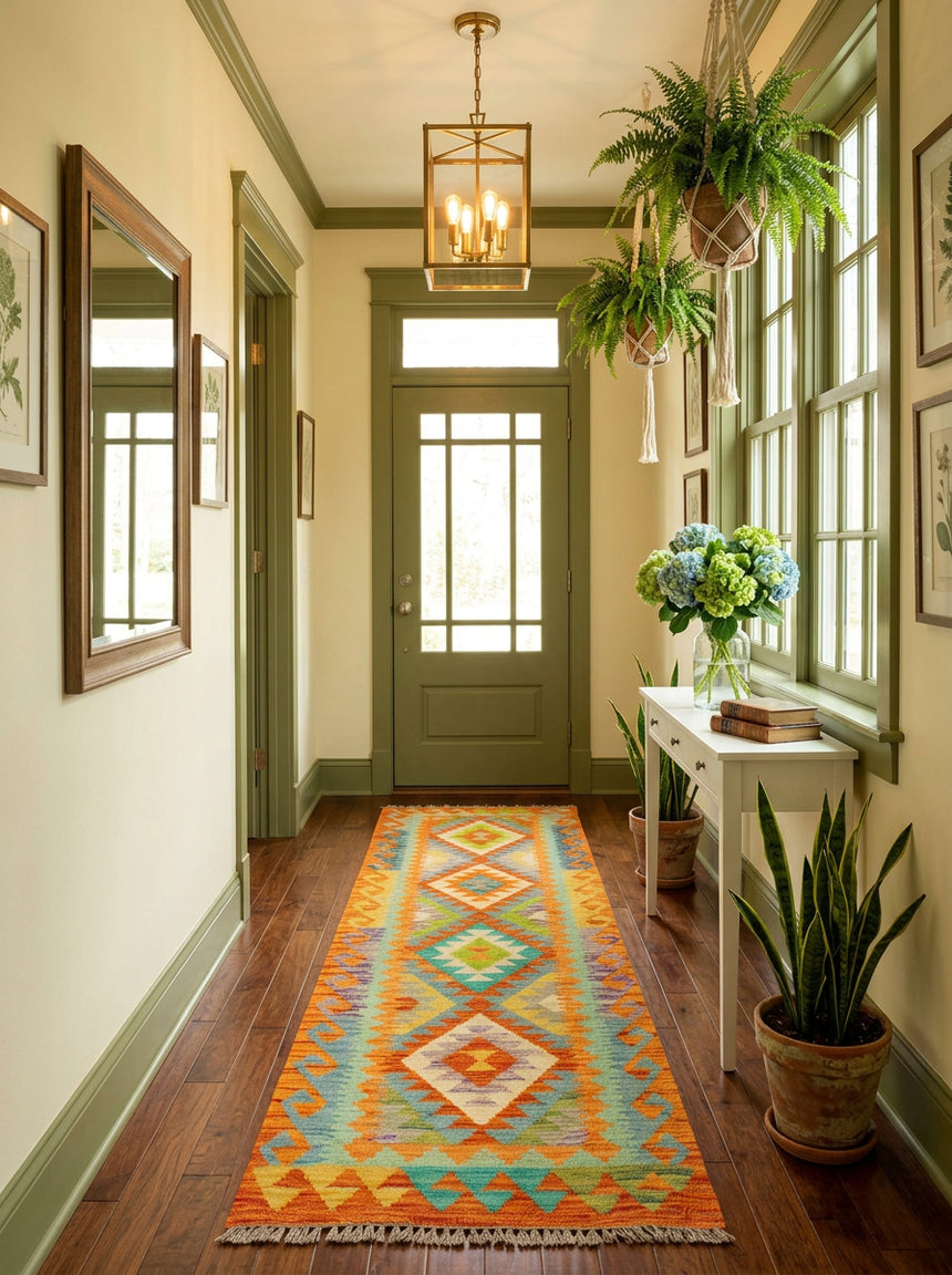 Kilim Afghan | 204 x 73 cm
