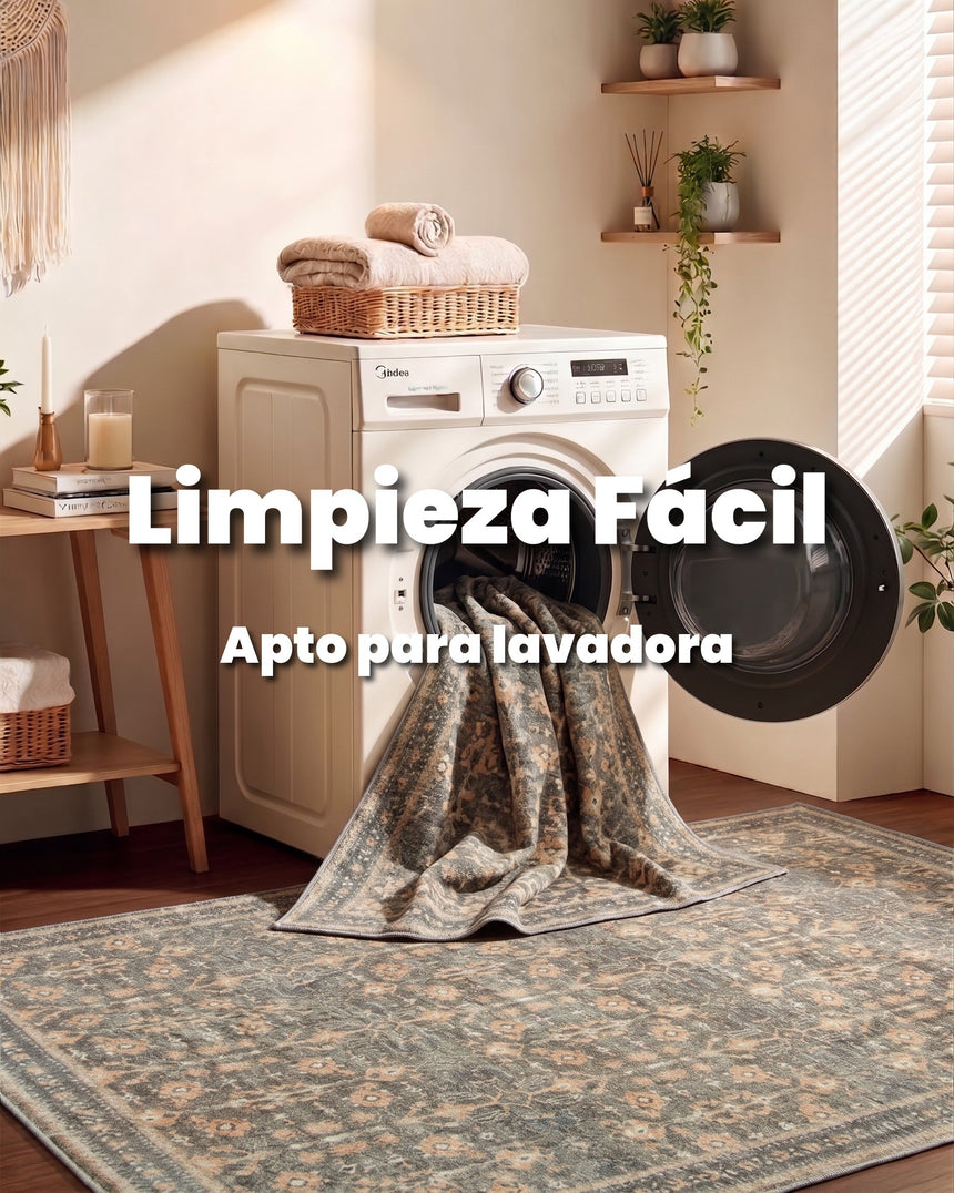 Alfombra Diseño Vintage Lavable