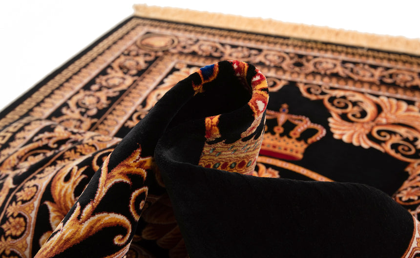 Alfombra persa de seda pura Qom | 157 x 103 cm